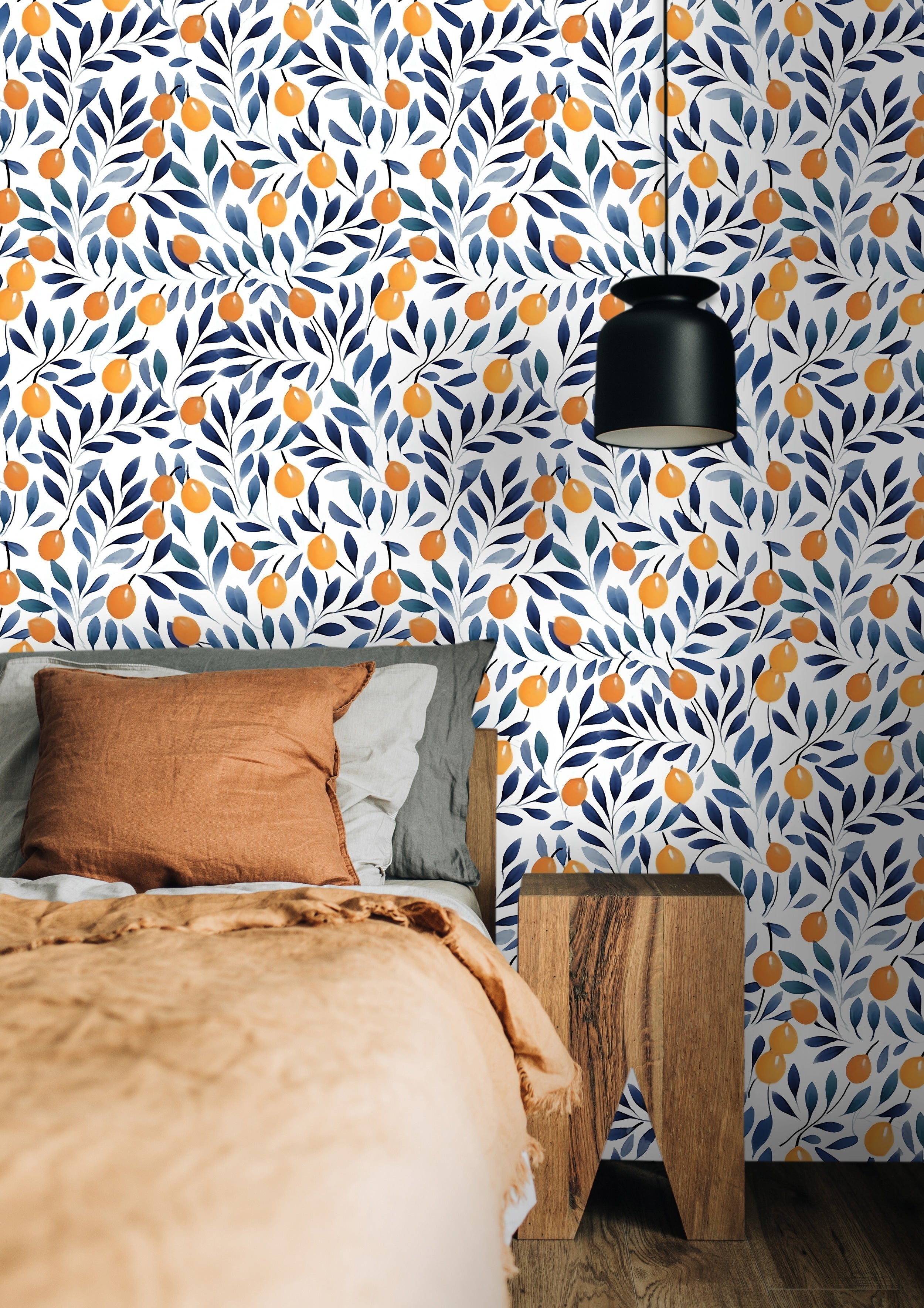 Watercolor Orange Fruit Wallpaper – Brix + Bailey