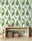 Green Fern Botanical Wallpaper
