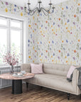 Watercolor Airy Wild Flower Wallpaper