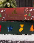 Red Christmas Drawer Box - 4 Pairs of Bamboo Socks (His)