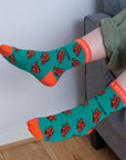 CAREFREE BUTTERFLIES ORGANIC COTTON KIDS SOCKS