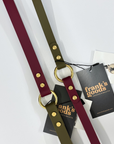 Dottie Multiway Dog Lead in Wine & Olive