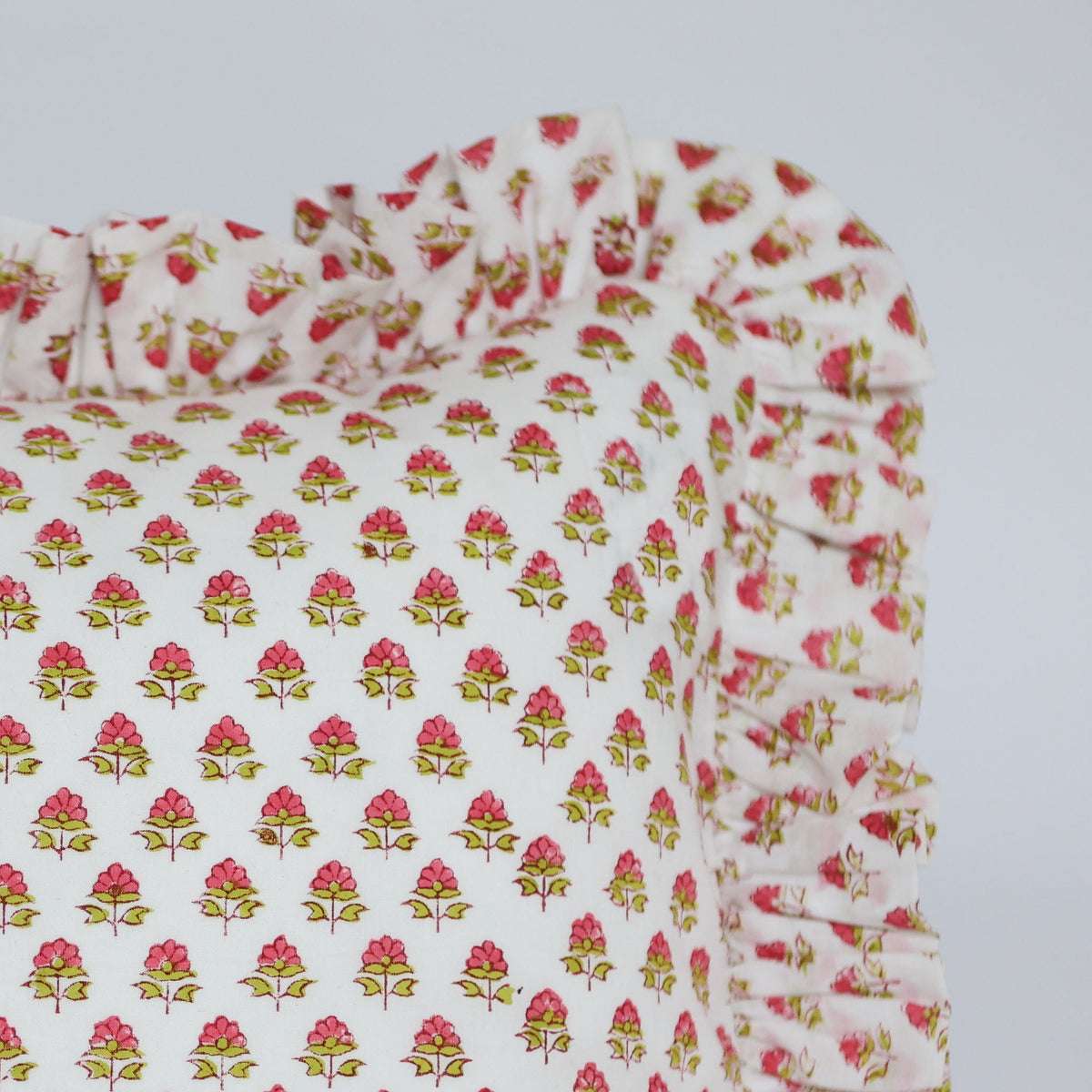 Pink Flower Cushion Cover