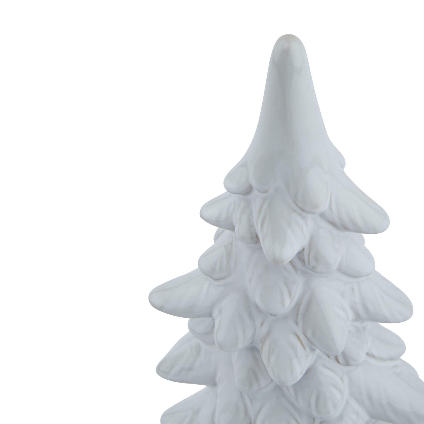 White Snowy Resin Fir Tree