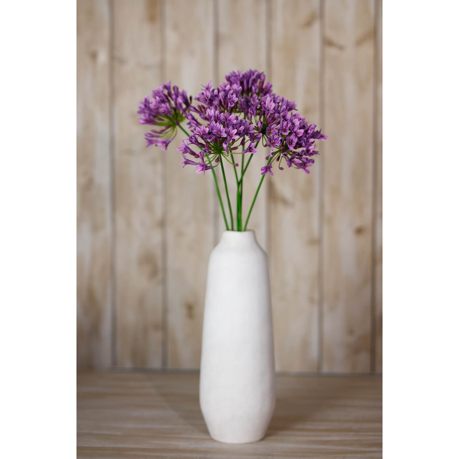 Lilac Artificial Agapanthus Flower Stem