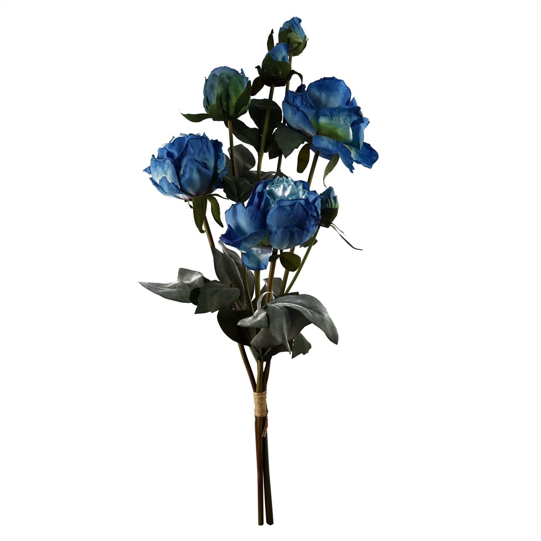 6 x Blue Peony Artificial Flower-1