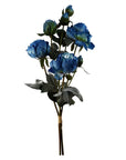 6 x Blue Peony Artificial Flower-1