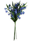 Pack of 6 x 100cm Trumpet Artificial Flower Stem Blue-1