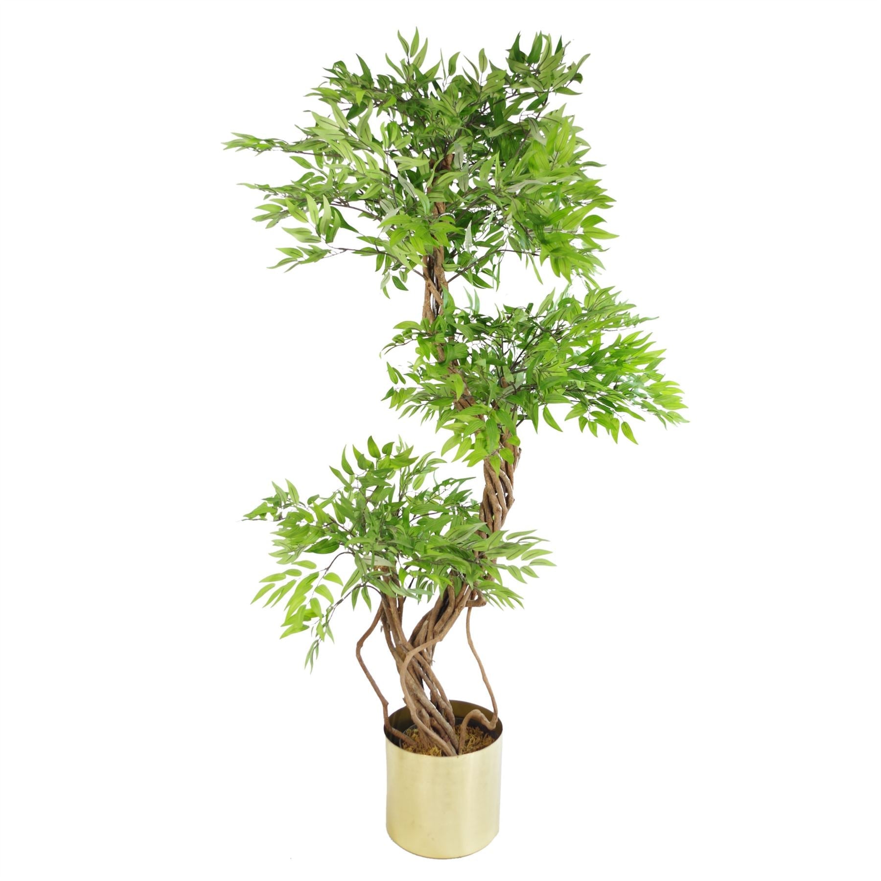 Artificial Tree Japanese Fruticosa Ficus Tree Plastic Pot 140cm-3