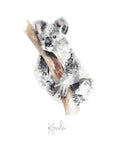 Koala Bear hand painted greetings card