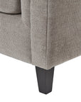 Taupe Three Seater Sofa with Cushion Back