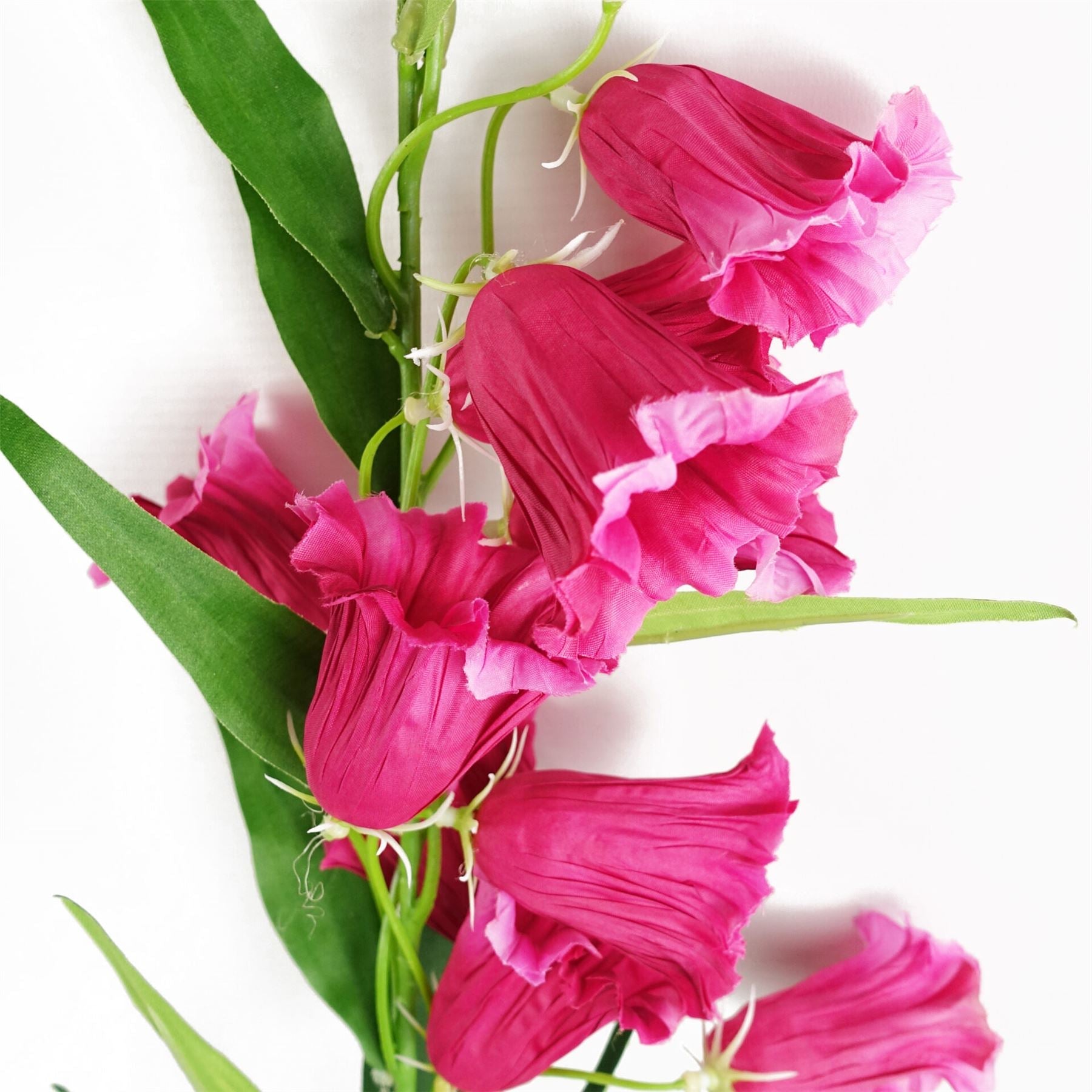 Pack of 6 x 100cm Trumpet Artificial Flower Stem Fuchsia Pink-3