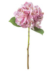 Vintage pink artificial hydrangea with lifelike petals, shabby chic style, perfect for floral arrangements. by sostter at brixbailey.com