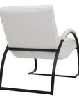 Cream Boucle Ribbed Ark Chair