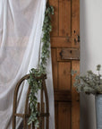 Frosted Pine and Eucalyptus Garland for Winter Decor
