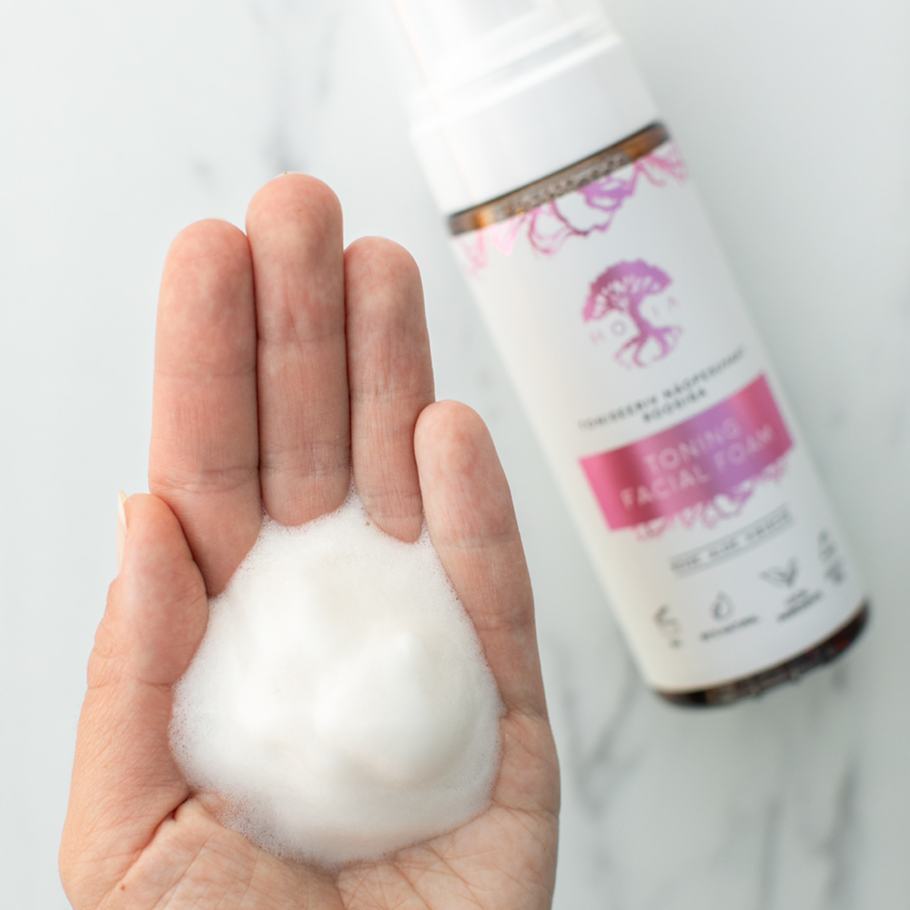 Revitalize Your Skin with Organic Rose Water Face Wash Foam - Gentle & Hydrating Cleanser for Radiant Skin by HOIA at www.brixbailey.com