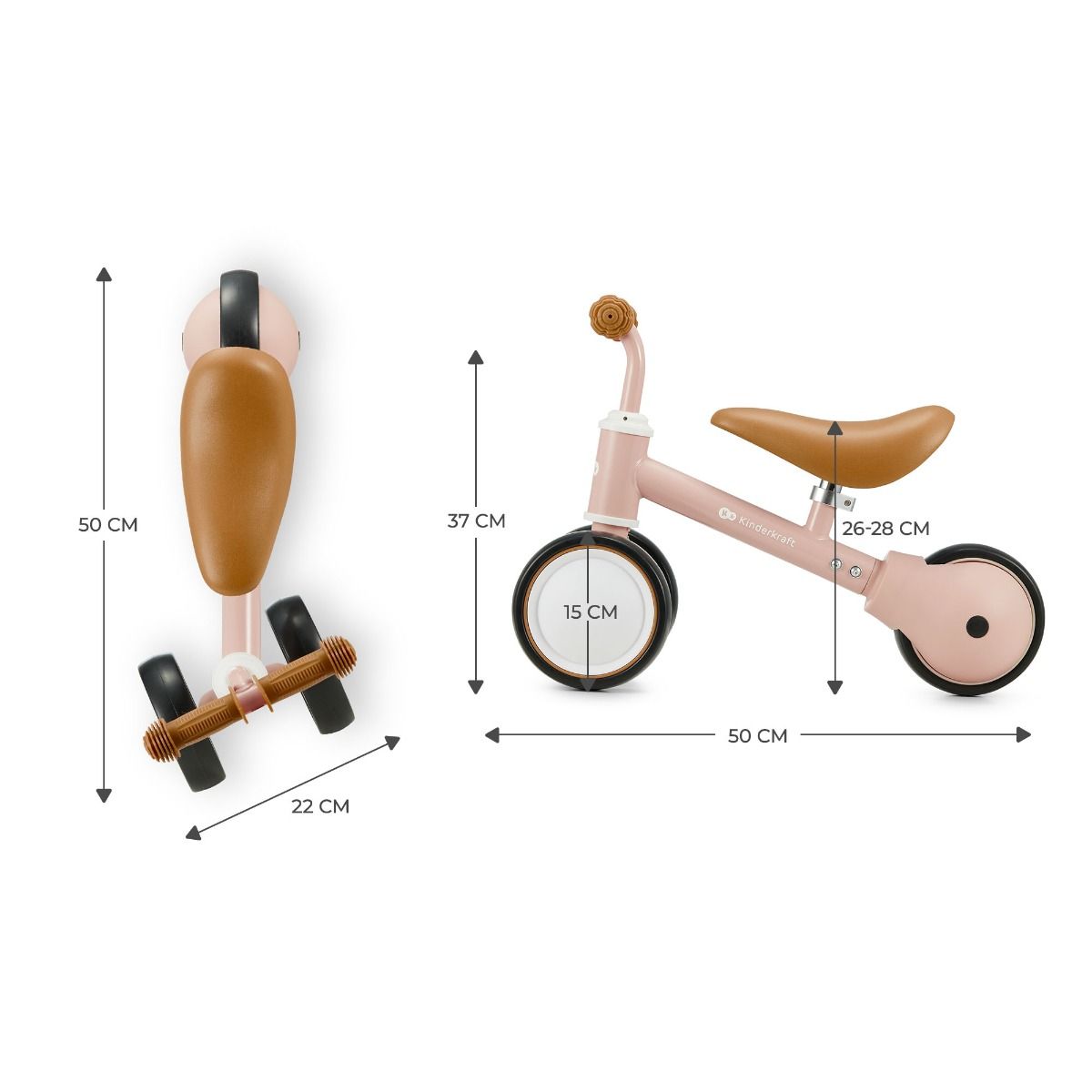 CUTIE Balance Bike for Toddlers – Safe &amp; Adjustable with Kitten Print by Kinderkraft at www.brixbailey.com