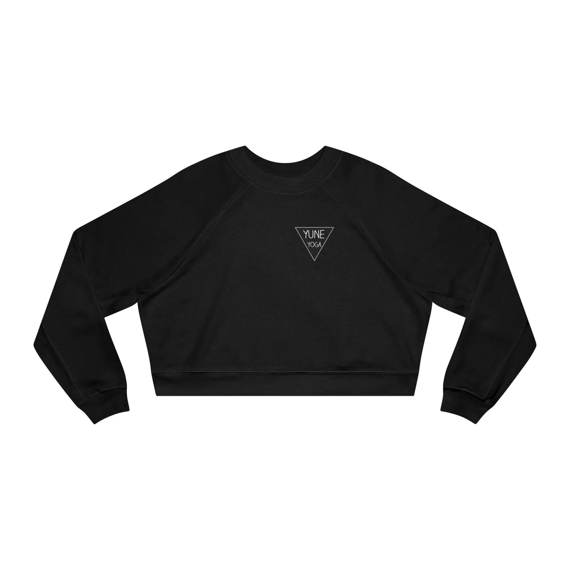 Cropped Fleece Pullover - Yune Yoga Logo Design-0