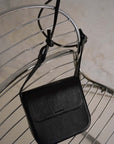 Black Minimalist Crossbody Bag