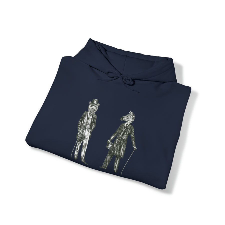 Graphic Print Unisex Hooded Sweatshirt