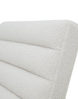 Cream Boucle Ribbed Ark Chair