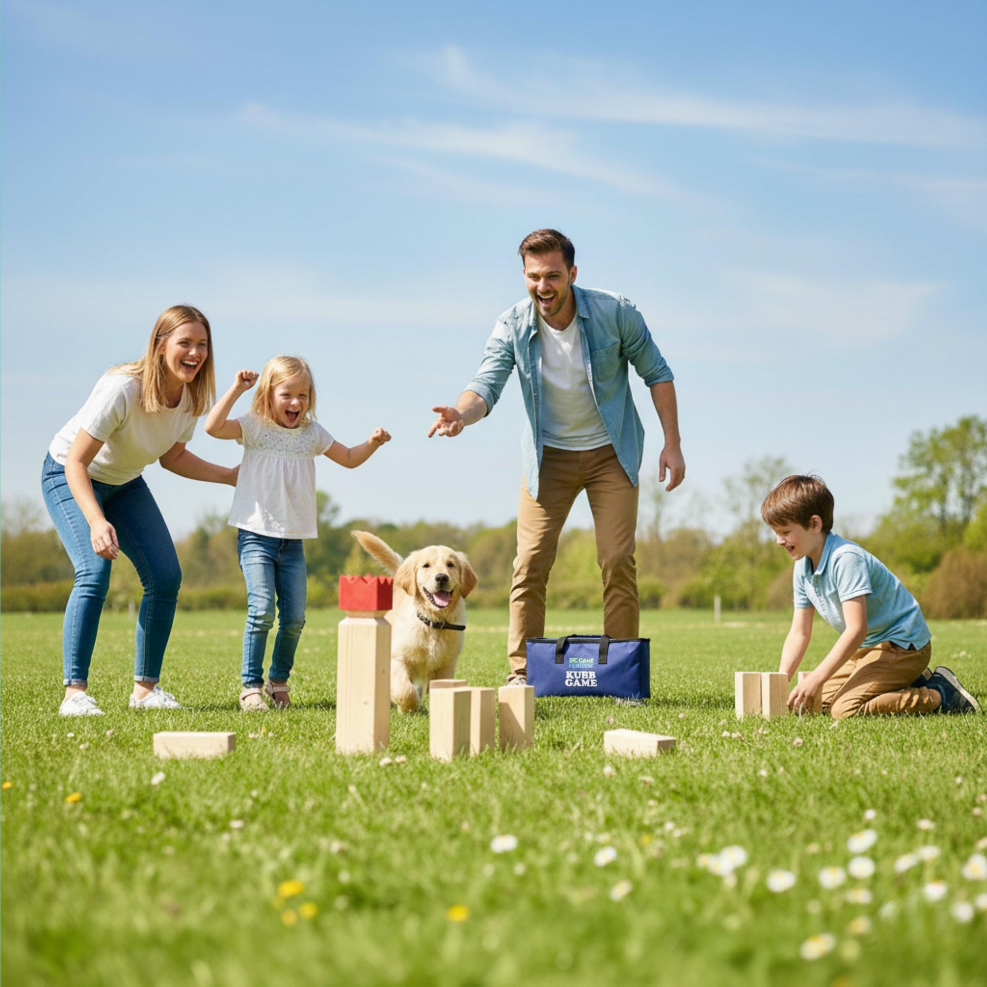 Scandinavian Kubb Viking Chess Game