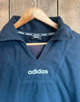 Vintage 90s Adidas Drill Top Tracksuit Jumper Sweatshirt XL Festival Oasis 