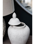 Elegant Darcy Stone Ginger Jar | Handcrafted Home Decor