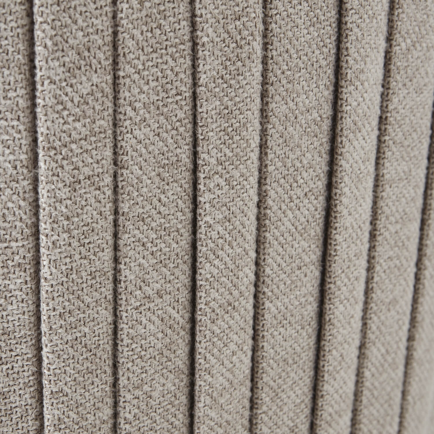 Swivel Ottoman in Soft Oatmeal Twill