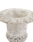 Fluted Stone Ceramic Urn