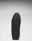 Slippers, sheepskin, brown suede