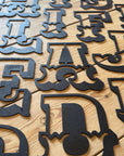 Rustic Black Metal Carnival Letters A–Z | 5” or 12” Alphabet