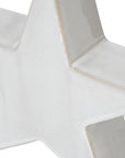 Large White Ceramic Star Accent