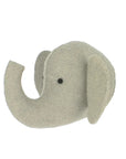 Premium Mini Noahs Ark Elephant Head, luxury neutral nursery decor, stylish handcrafted animal wall art by Ella James at brixbailey.com
