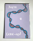You're a gene-ius DNA gene anatomical biology science graduation congratulations card