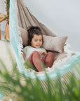 The Blue Cloud Hammock: Ultimate Comfort and Style for Elevated Relaxation - Handmade & Child-Safe by Sówka at www.brixbailey.com
