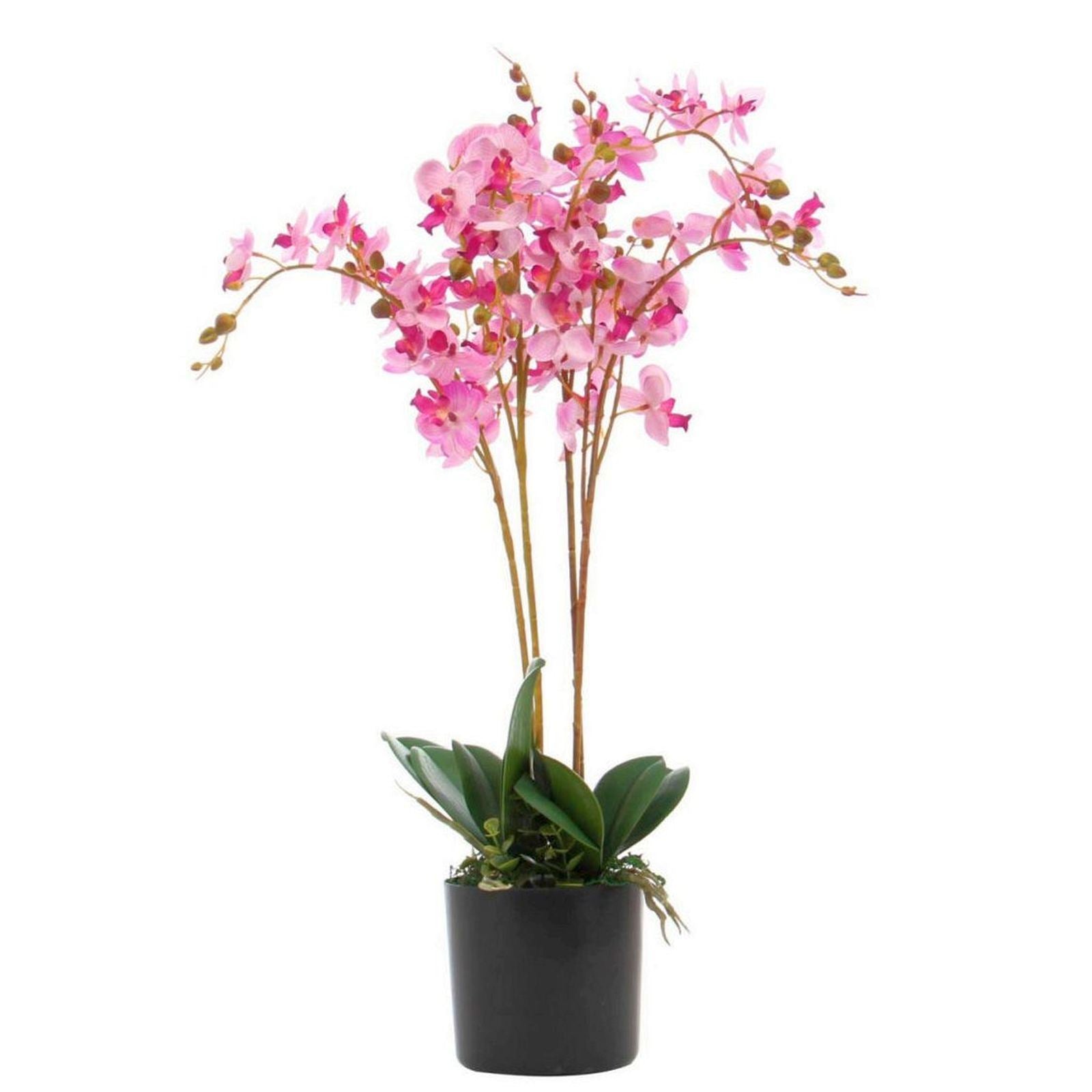Artificial Orchid Flower Display in Pot 60cm Pink-0