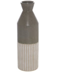 Tall Grey Ceramic Vase