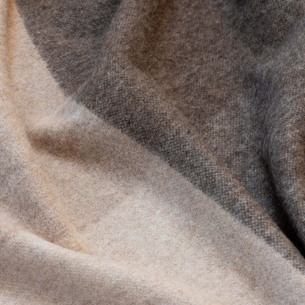 Recycled Alpaca Wool Throw Classic Check