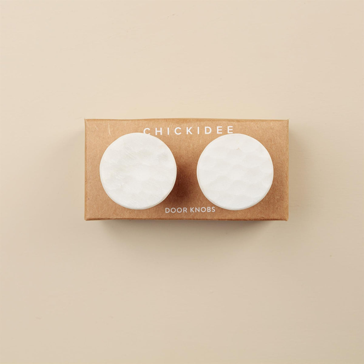 Navi White Stone Oval Drawer Knobs