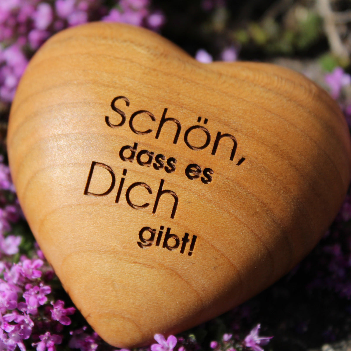 Thankgoods Holzherz Schön, das es Dich gibt!