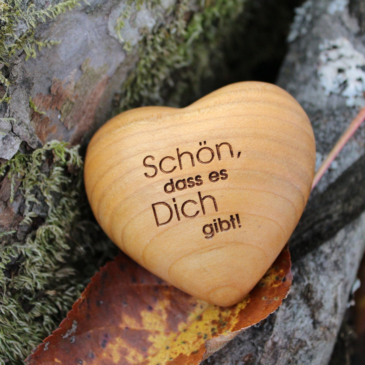 Thankgoods Holzherz Schön, das es Dich gibt!