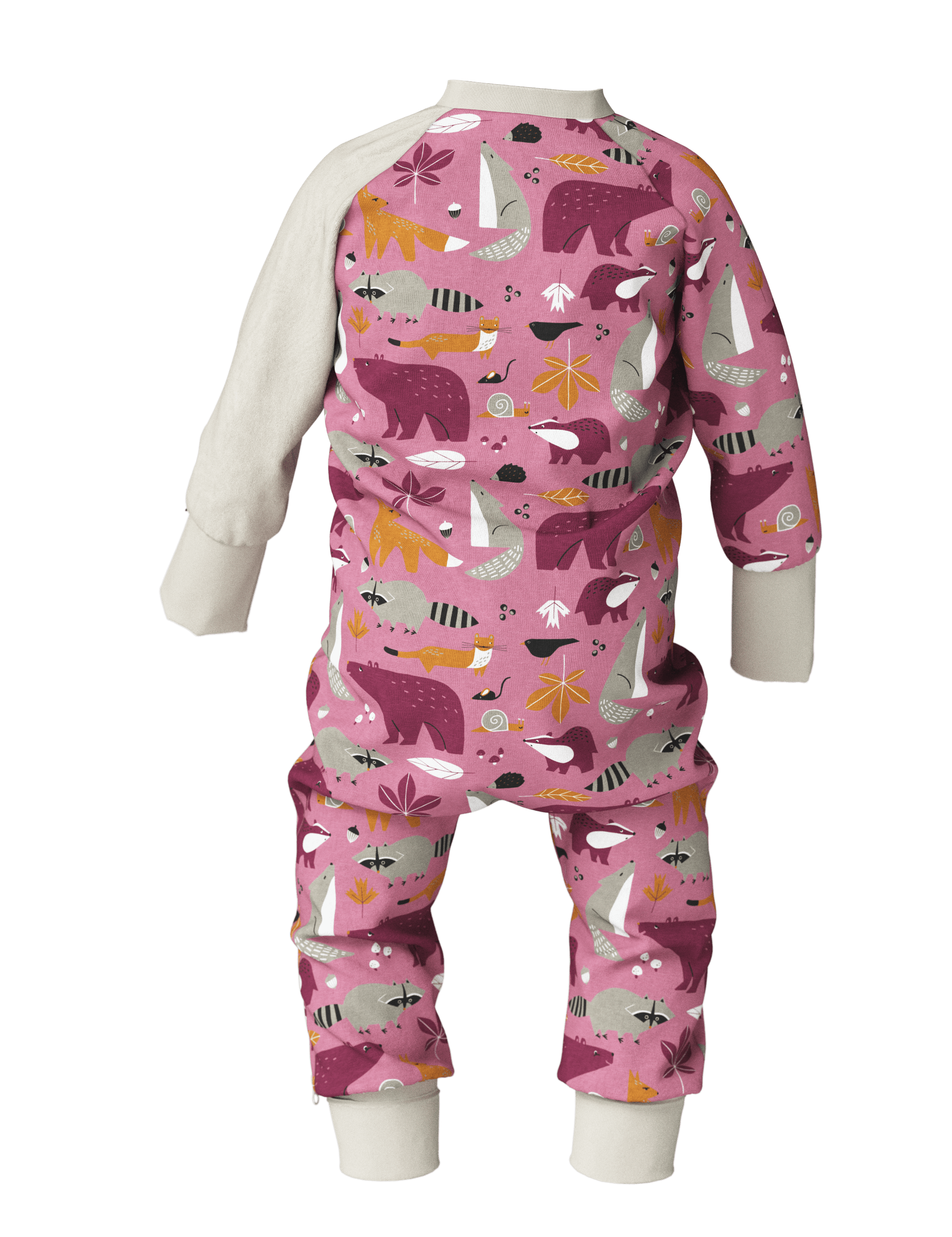 Baby Sleepsuit Autumn Forest Animals