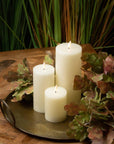 Warm ivory LED flameless candle with realistic flicker, 15cm tall, for worry-free ambiance by sostter at brixbailey.com