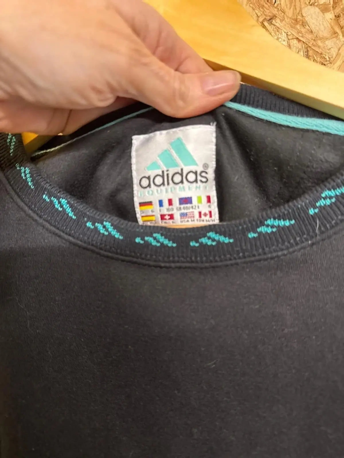 Vintage original 1990’s Adidas equipment jumper ,sweatshirt , unisex medium 