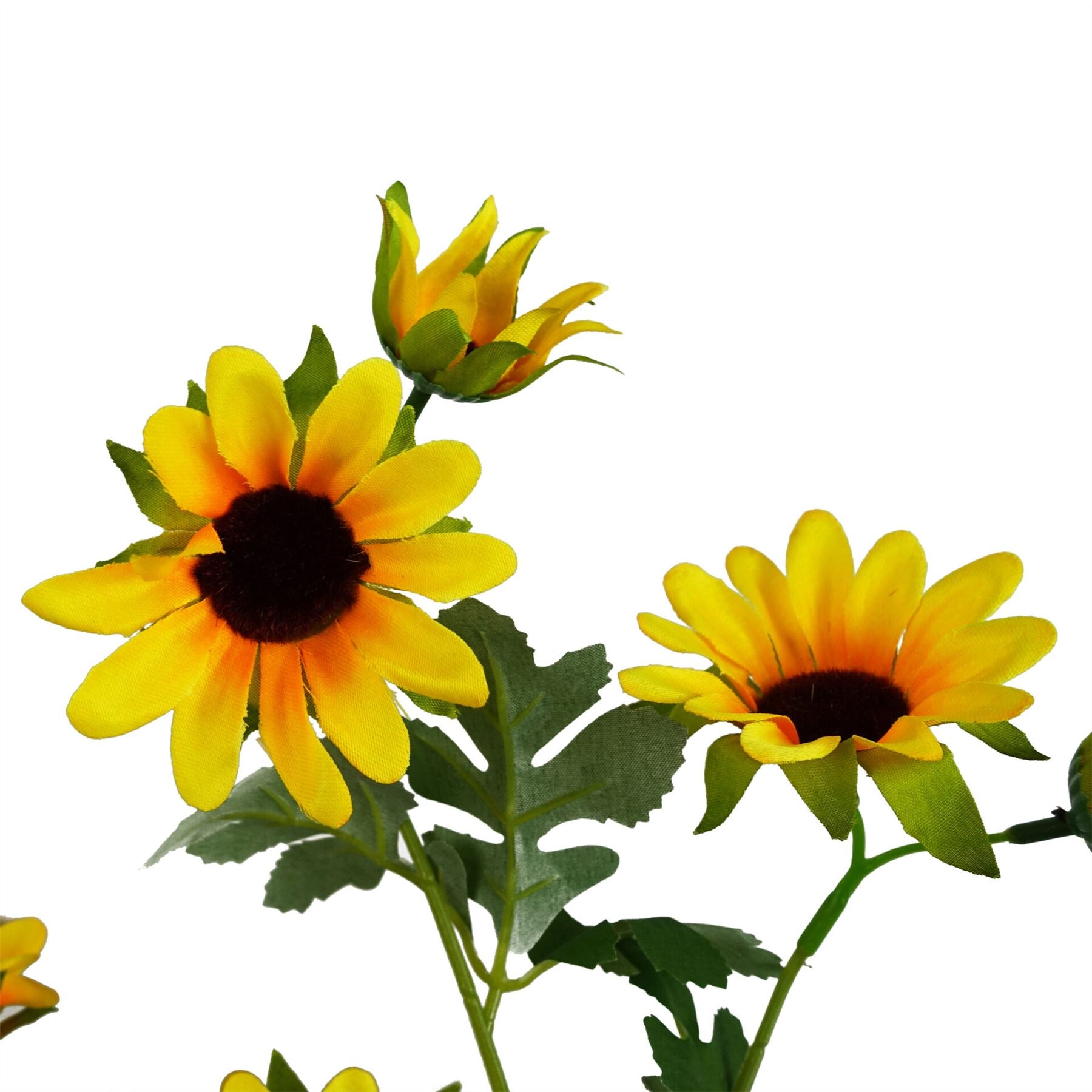 Pack of 6 x 70cm Artificial Yellow Daisy Flower Spray-2