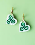Triskelion Hoop Earrings