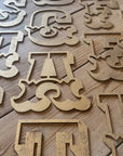 A-Z Rustic 5" or 12" Gold Metal Carnival Letters.