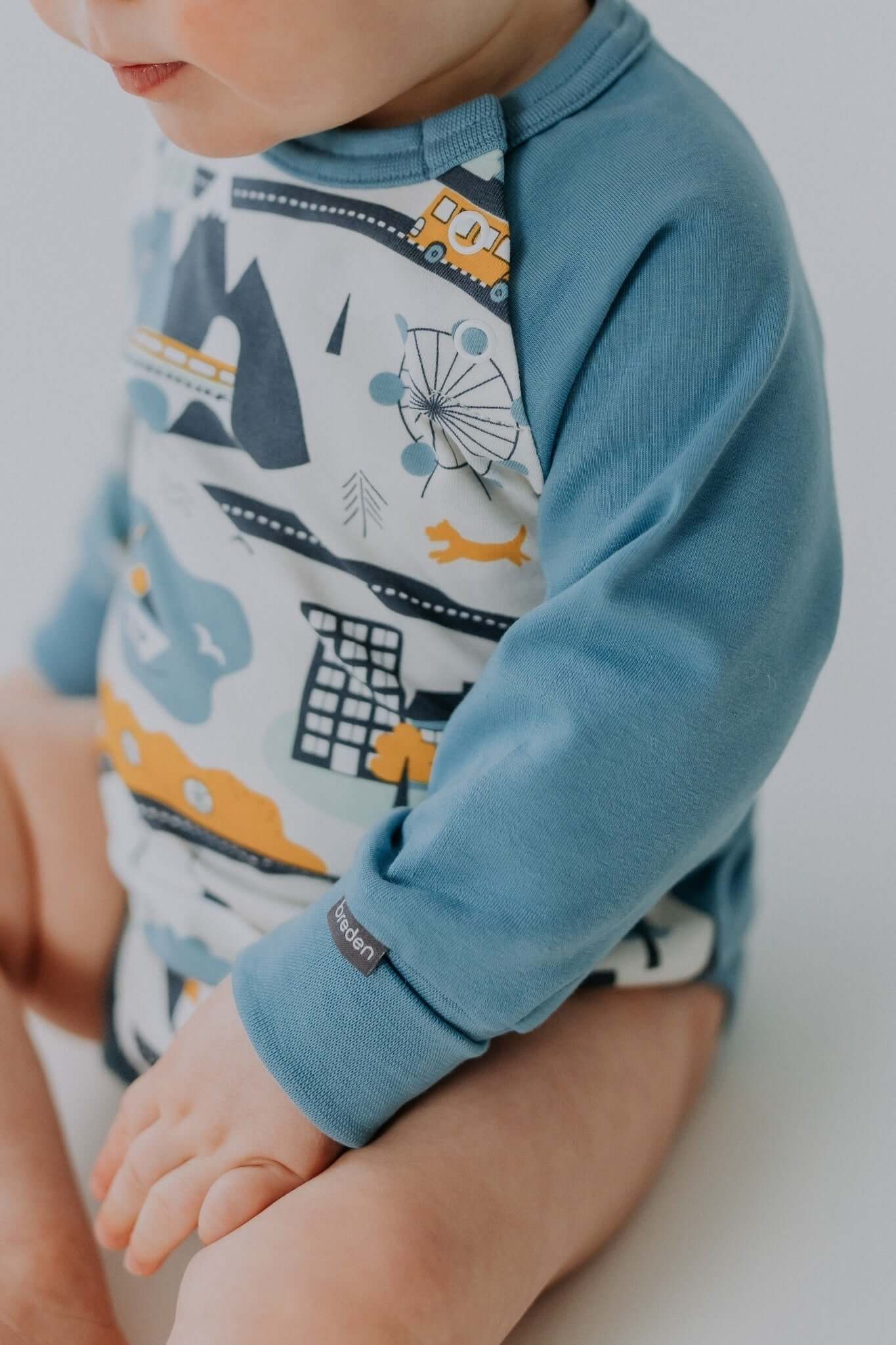 Long Sleeve Baby Bodysuit City Life