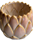 Handcrafted Artichoke Textured Ceramic Planter